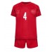 Danmark Simon Kjaer #4 Hjemme Trøje Børn VM 2022 Kortærmet (+ Korte bukser)